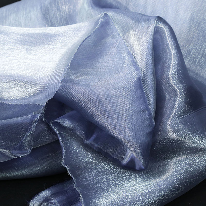 高档闪光欧根面料珠光丝滑柔软衬衫连衣裙晚礼服海绵垫