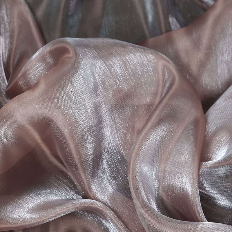 高档闪光欧根面料珠光丝滑柔软衬衫连衣裙晚礼服海绵垫