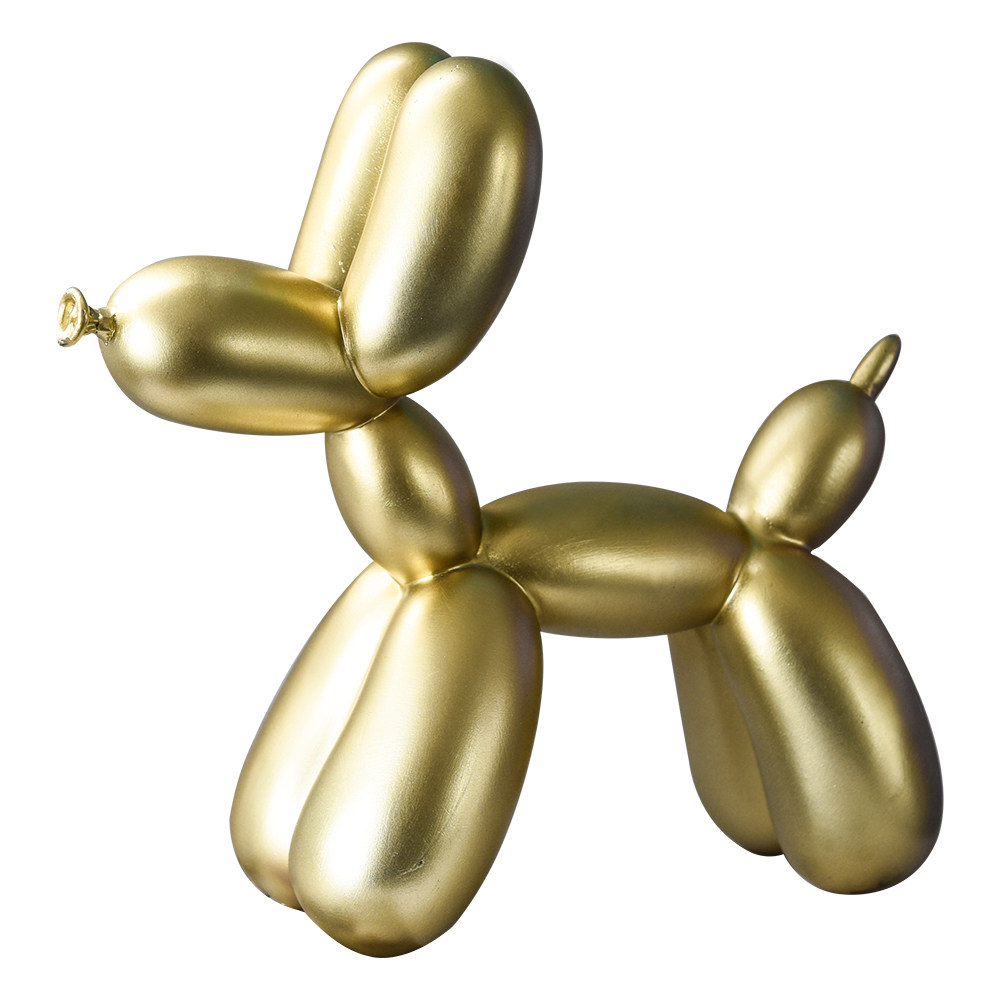 装饰摆件创意金色ins北欧气球小狗粉色女生摆件