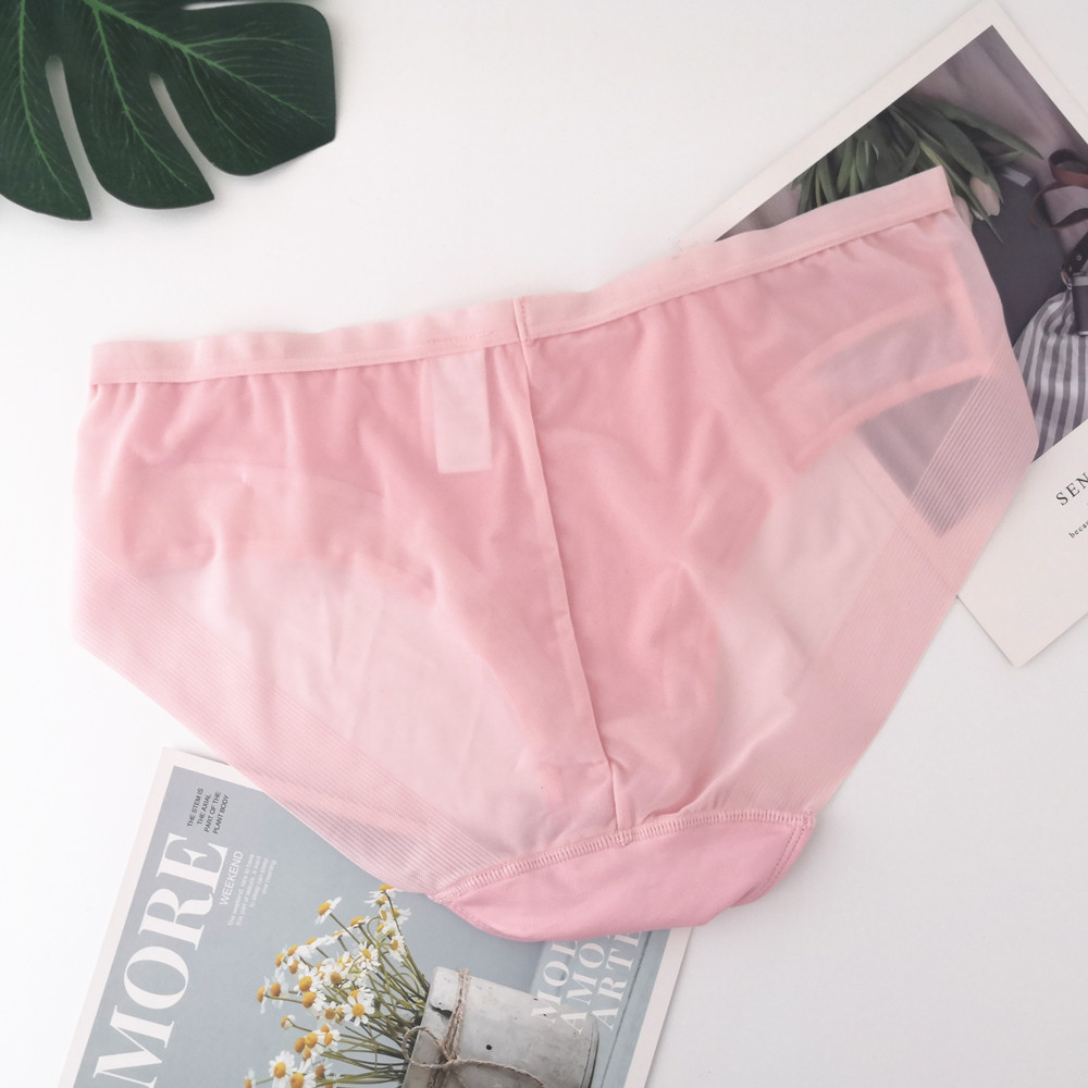 新款韩国运动无痕薄款速干健身瑜伽可穿粉色女三角裤