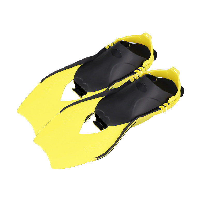 儿童自由可调开跟式学游泳训练浮潜短脚脚蹼脚蹼