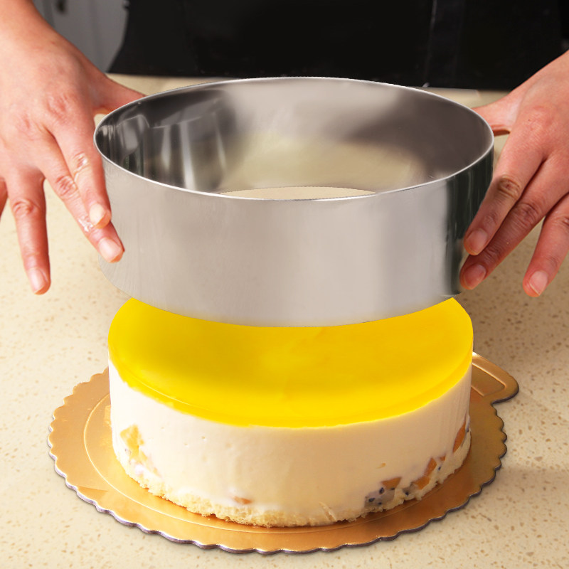 慕斯三能圆型不锈钢蛋糕模芝千层提拉米苏烘焙模具烘焙模具