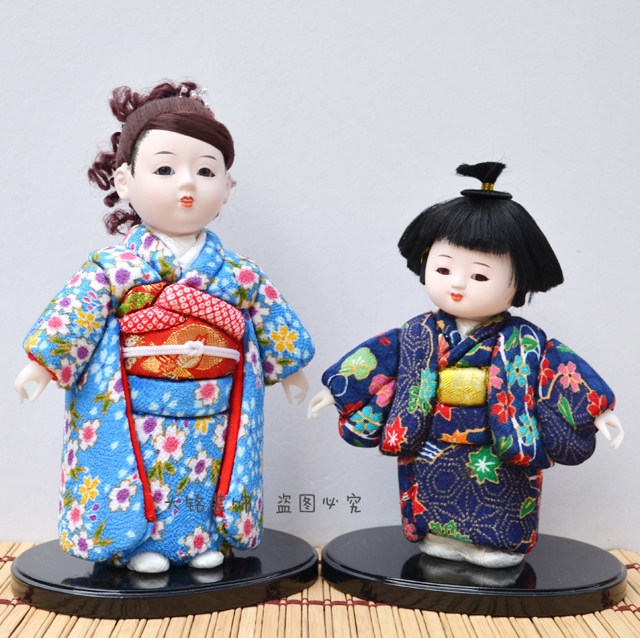 人形日式工艺日本本市松人五月人偶艺妓娃娃摆件