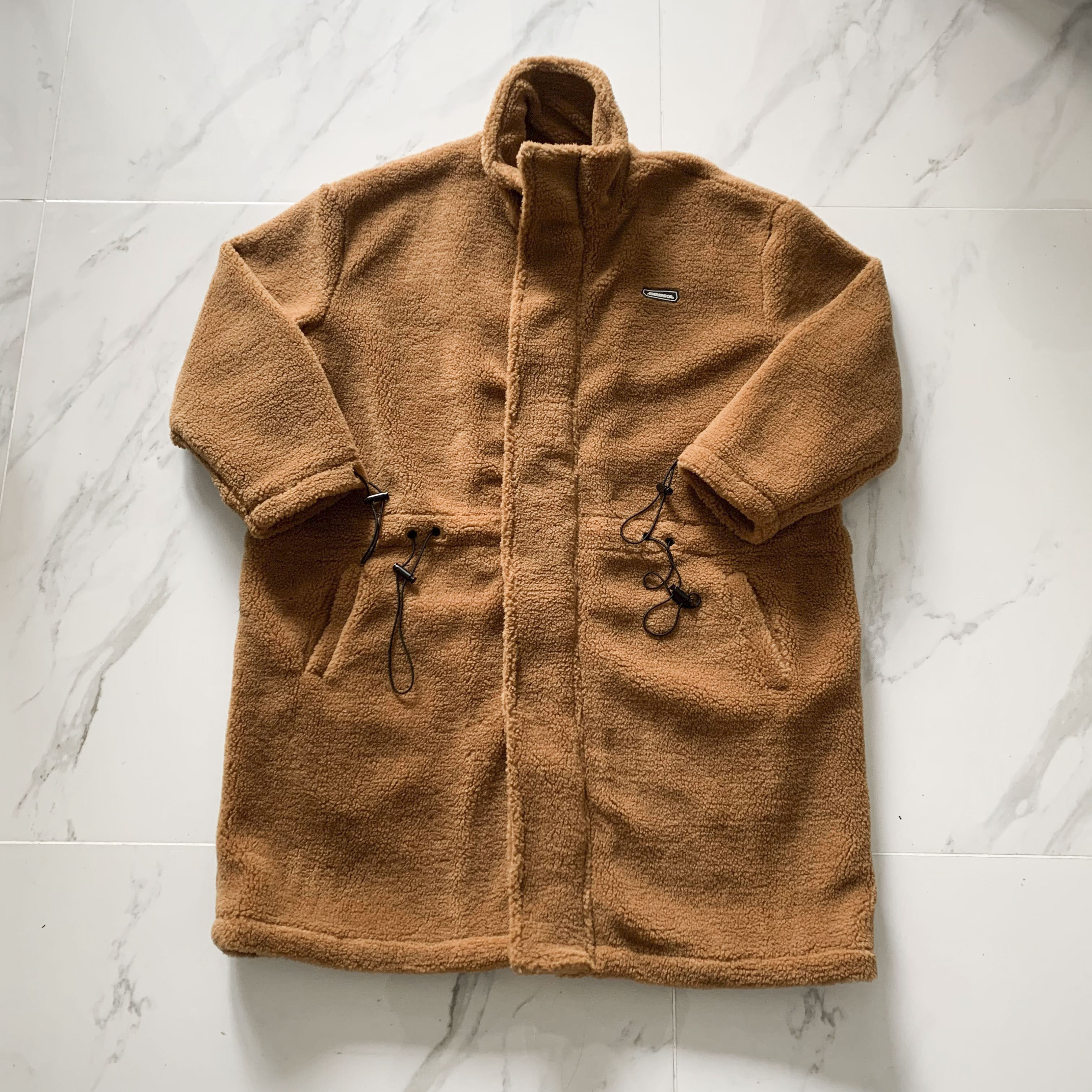 正品adererror秋冬外套宽松慵懒加厚过膝长款毛呢外套