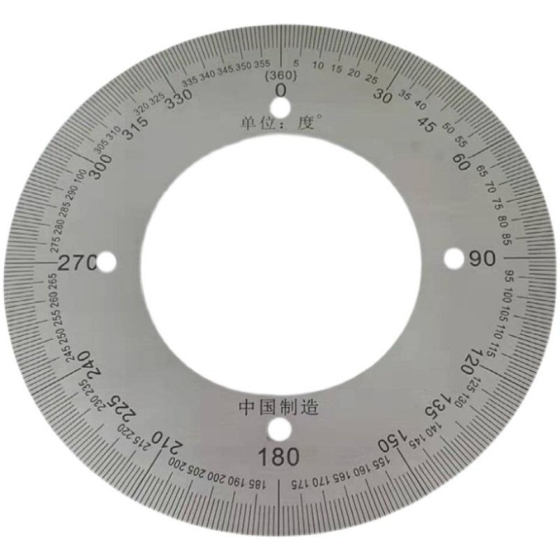 刻度不锈钢角度机械测量配件圆弧仪表盘加厚圆尺其他机械五金新