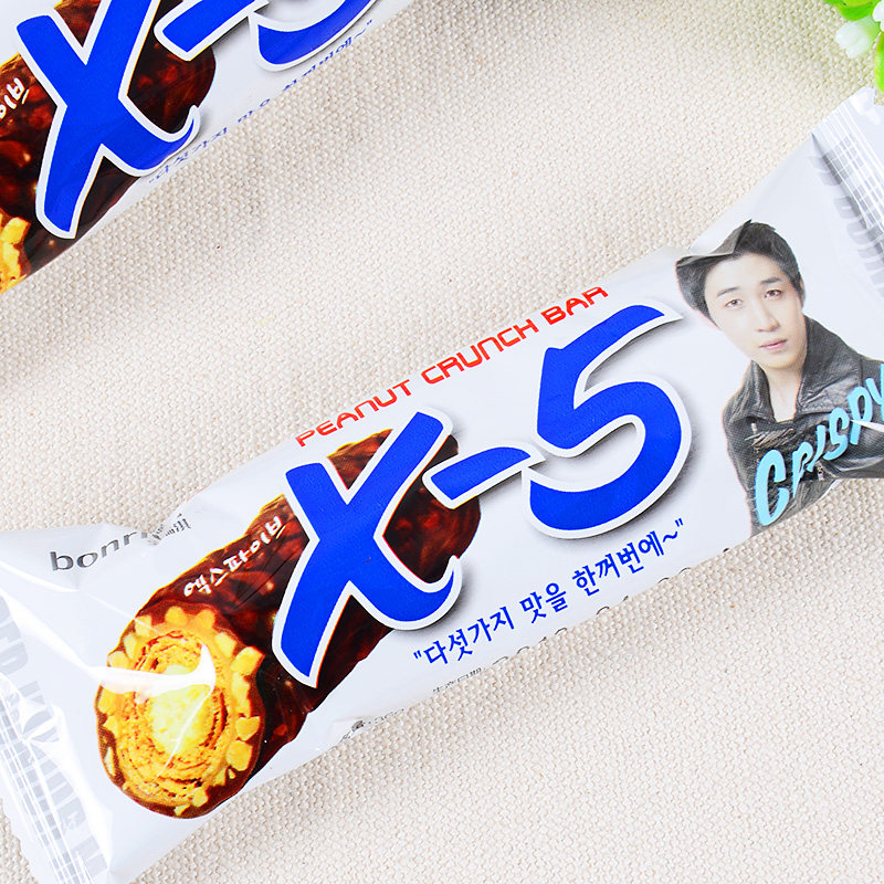 士力架 包邮 韩国进口三进x5巧克力棒 威化棒一盒36克24根864g - 女性