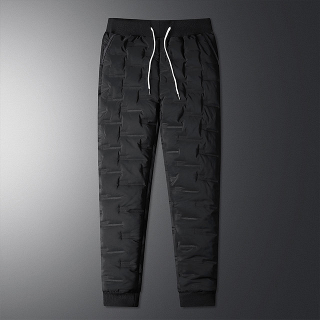Down cotton pants men's winter wear plus cotton thick warm trousers outdoor sports wind wind in the northeast pants Down cotton pants men's winter wear plus cotton thick warm trousers outdoor sports wind wind in the northeast pants