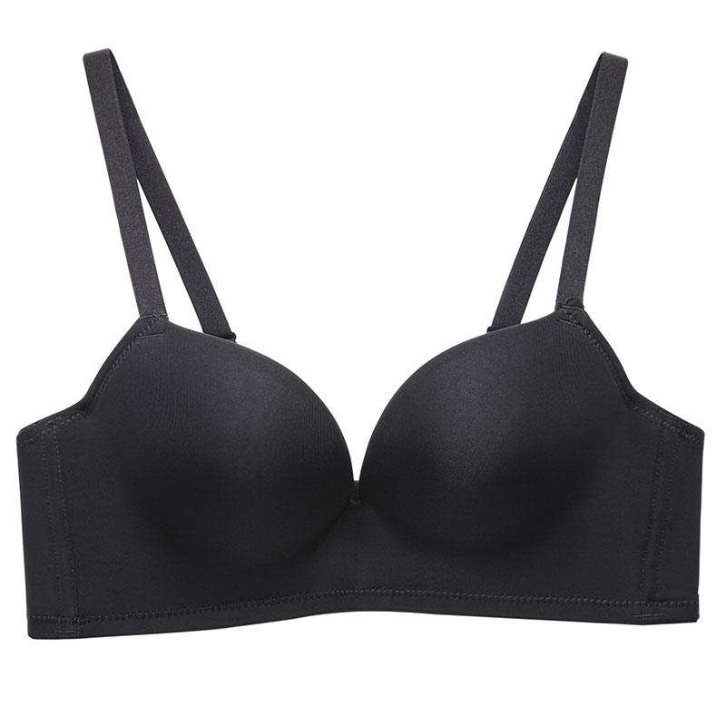 【心魅】无钢圈聚拢文胸薄款小胸收副乳光面胸罩性感无痕女士内衣