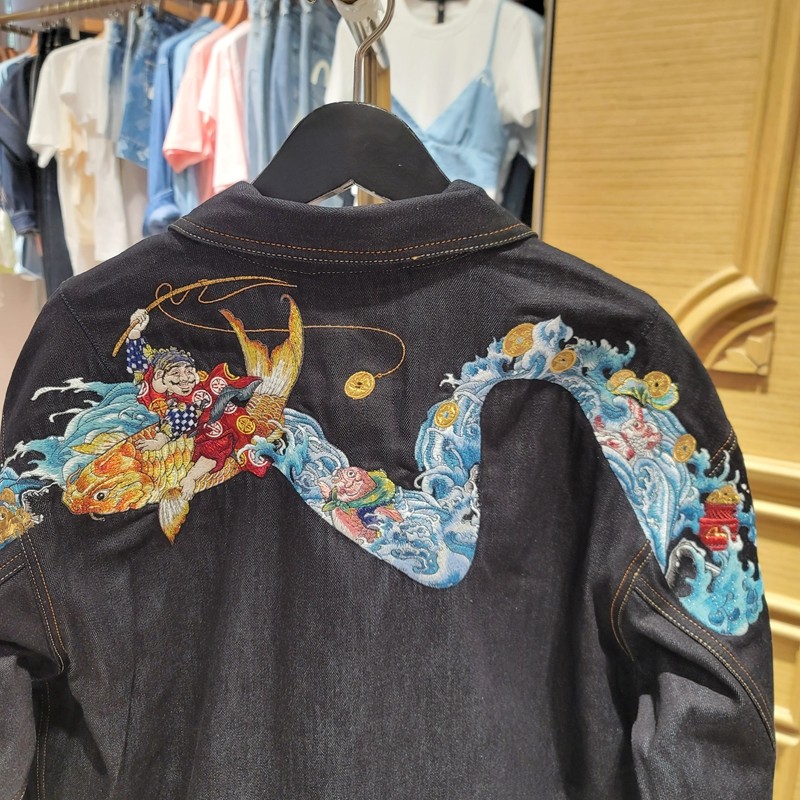 牛仔福神外套2022秋冬男士宽松休闲钓鱼翁海浪运动茄克