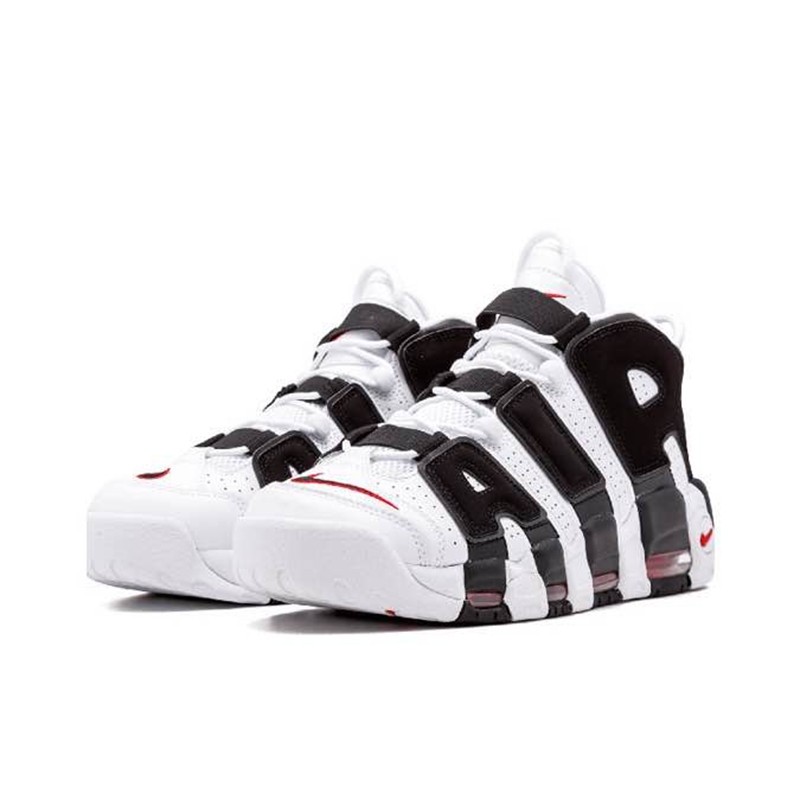 nikeairmoreuptempo皮蓬air黑白黑白熊熊猫篮球跑步鞋