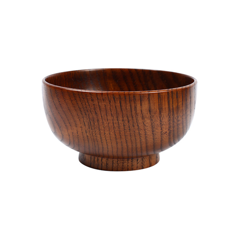 酸枣木日式小宝宝木碗创意婴儿童天然成人复古家用手工实木碗大号