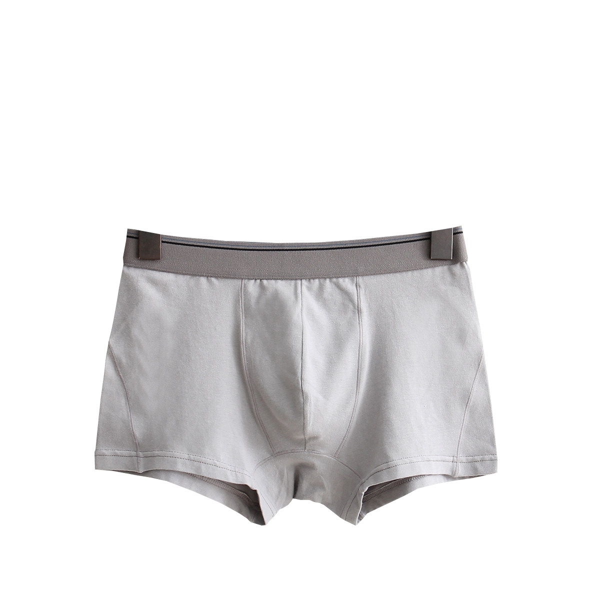 浪菊男士内裤棉质平角裤青年白色韩版裤衩子宽松纯色简约大码裤头