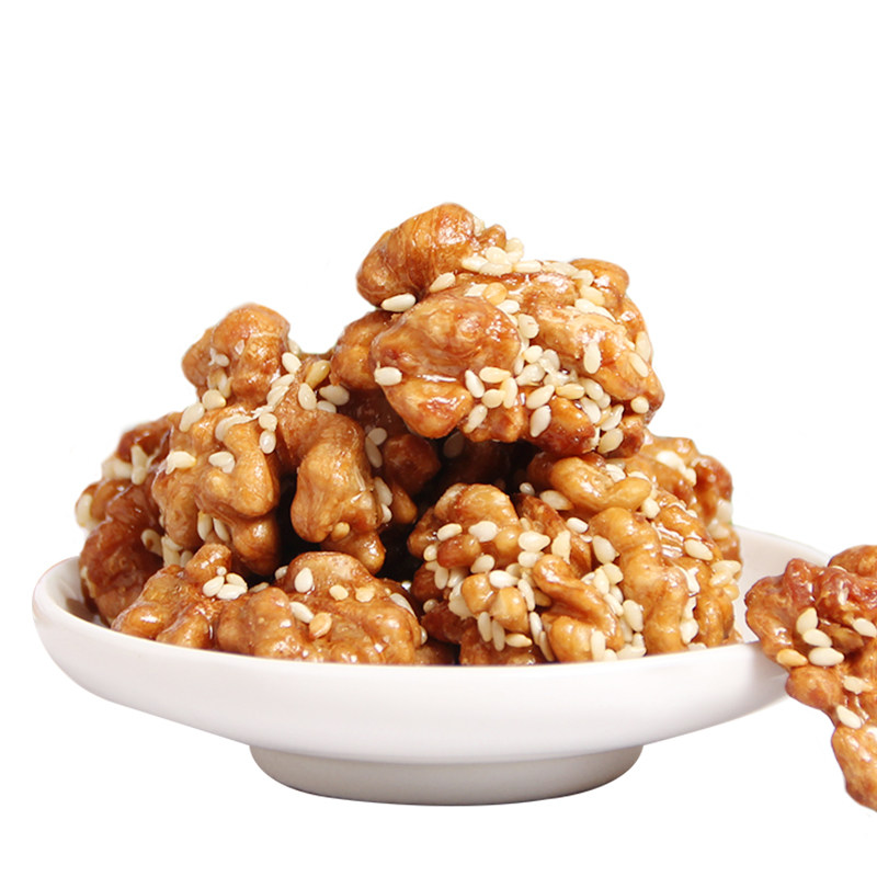 白露珍琥珀核桃仁芝麻味75g*2袋装休闲零食炒货琥珀椰蓉味核桃仁