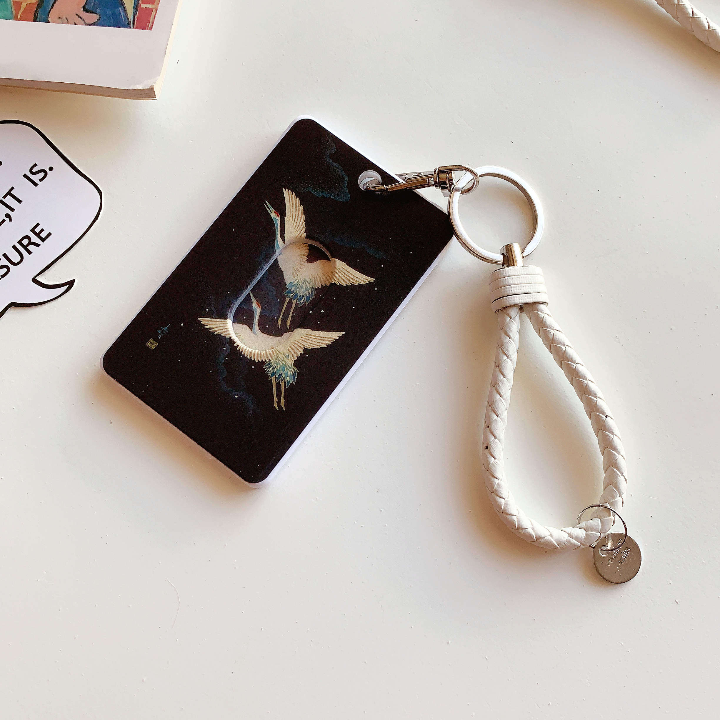 公交卡套保护套门禁韩国学生钥匙扣一体创意交通卡套