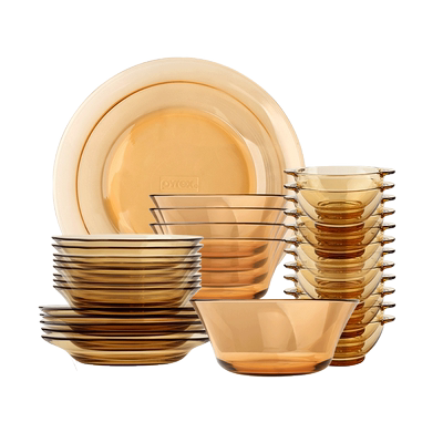 康宁pyrex康宁餐具家用耐热透明玻璃色拉盘碗碟锅宜家