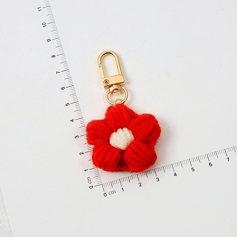 瓣花手工毛线钩针钥匙扣编织挂件钩织成品品包包钥匙扣