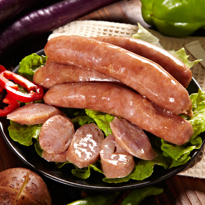 唯新烤肠450g大王子手工香肠热狗台湾风味火锅烤肠3包装顺丰发货