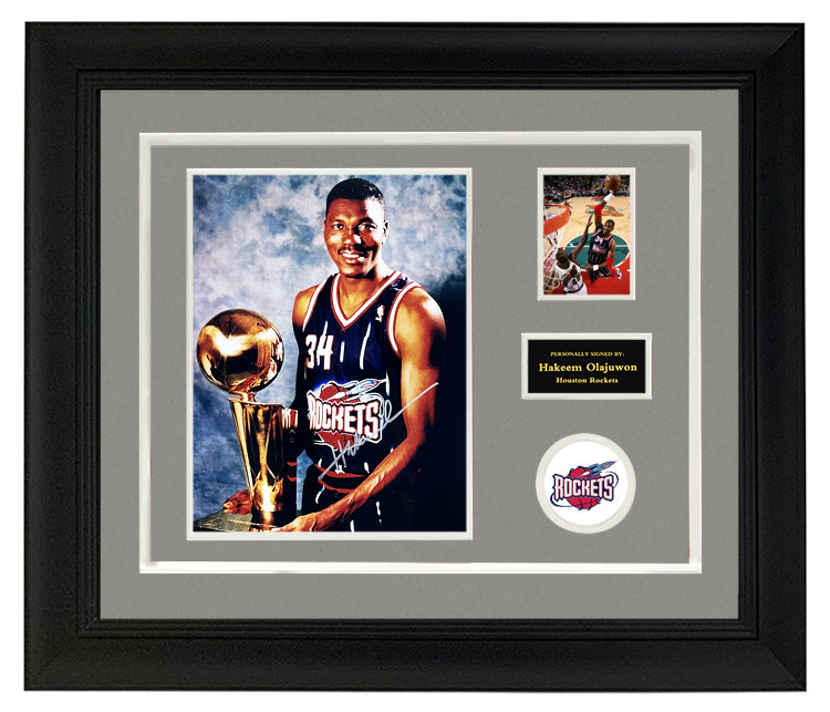 thedream大梦奥拉朱旺亲笔签名照片火箭名宿文化