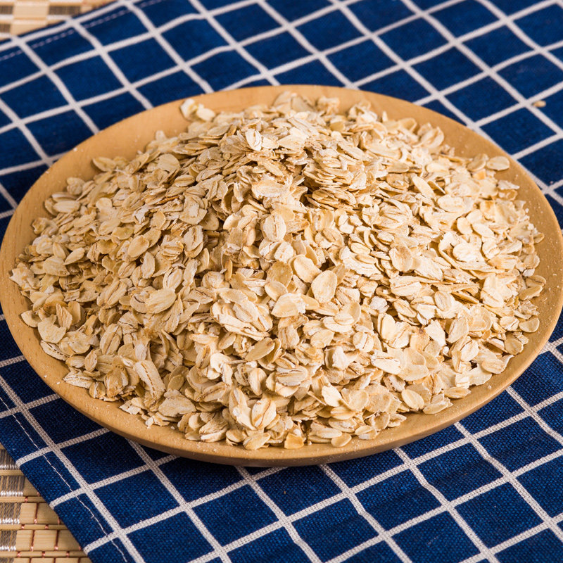 即食速溶熟燕麦片营养谷物原味非无糖脱脂麦片即食早餐冲饮散装