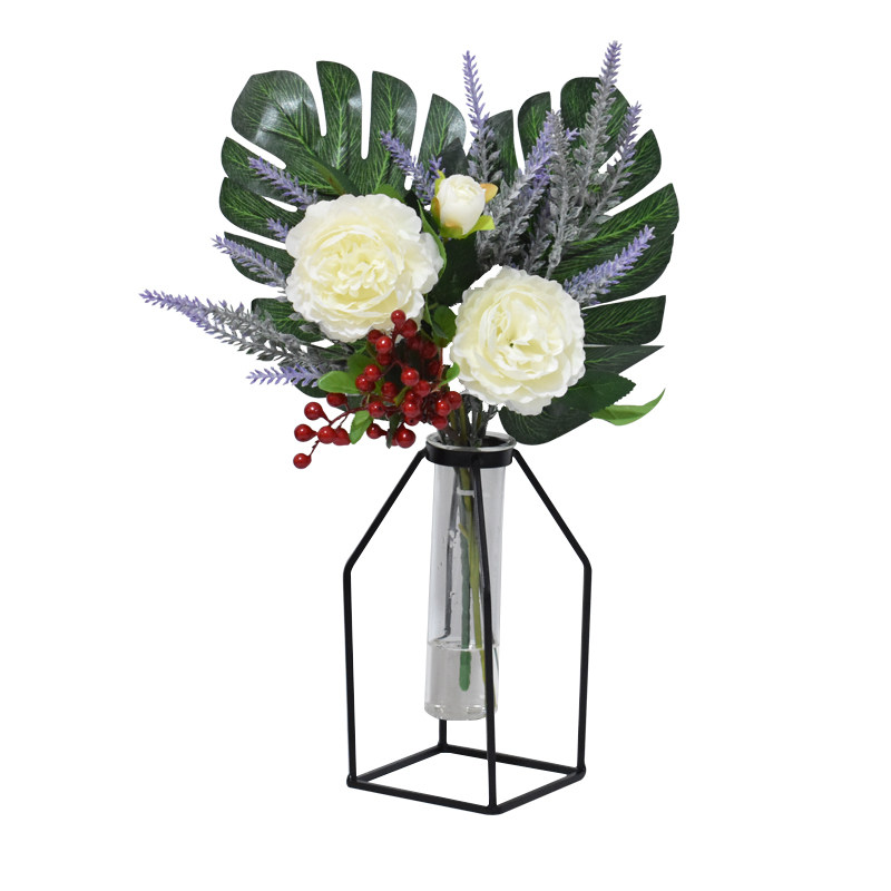 简约北欧欧风铁艺插花花瓶创意水培试管小清新花瓶