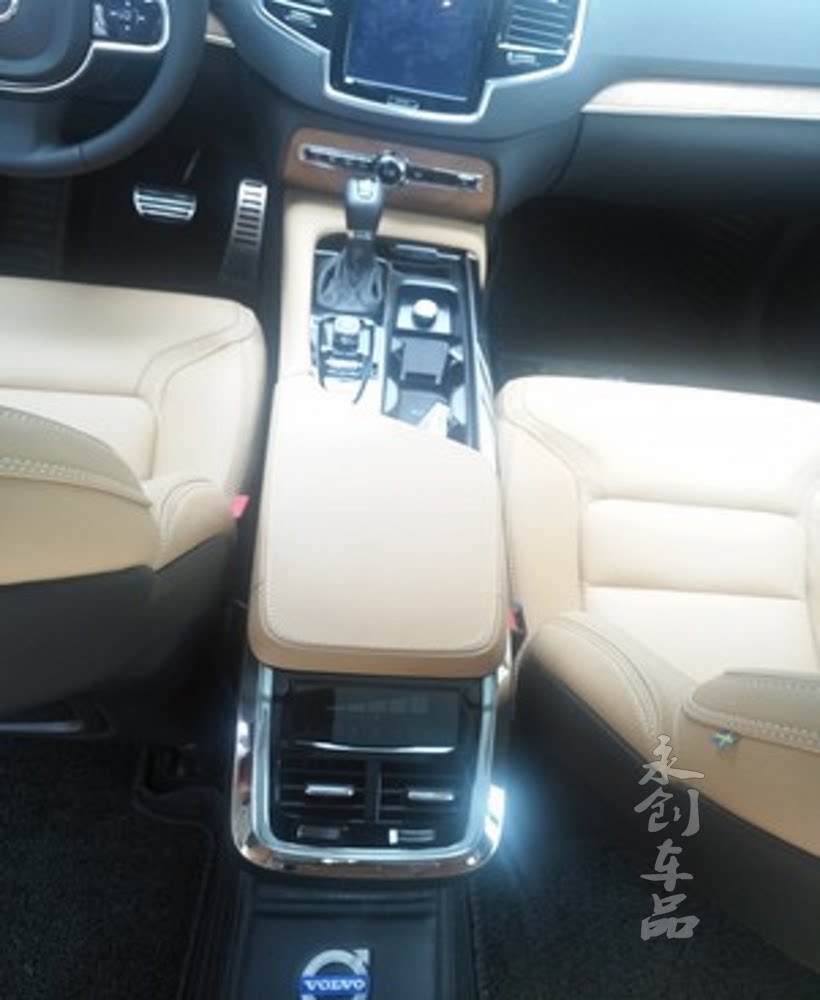 扶手1620沃尔沃xc90中央箱亮条饰条xc90改装内饰汽车内饰贴片