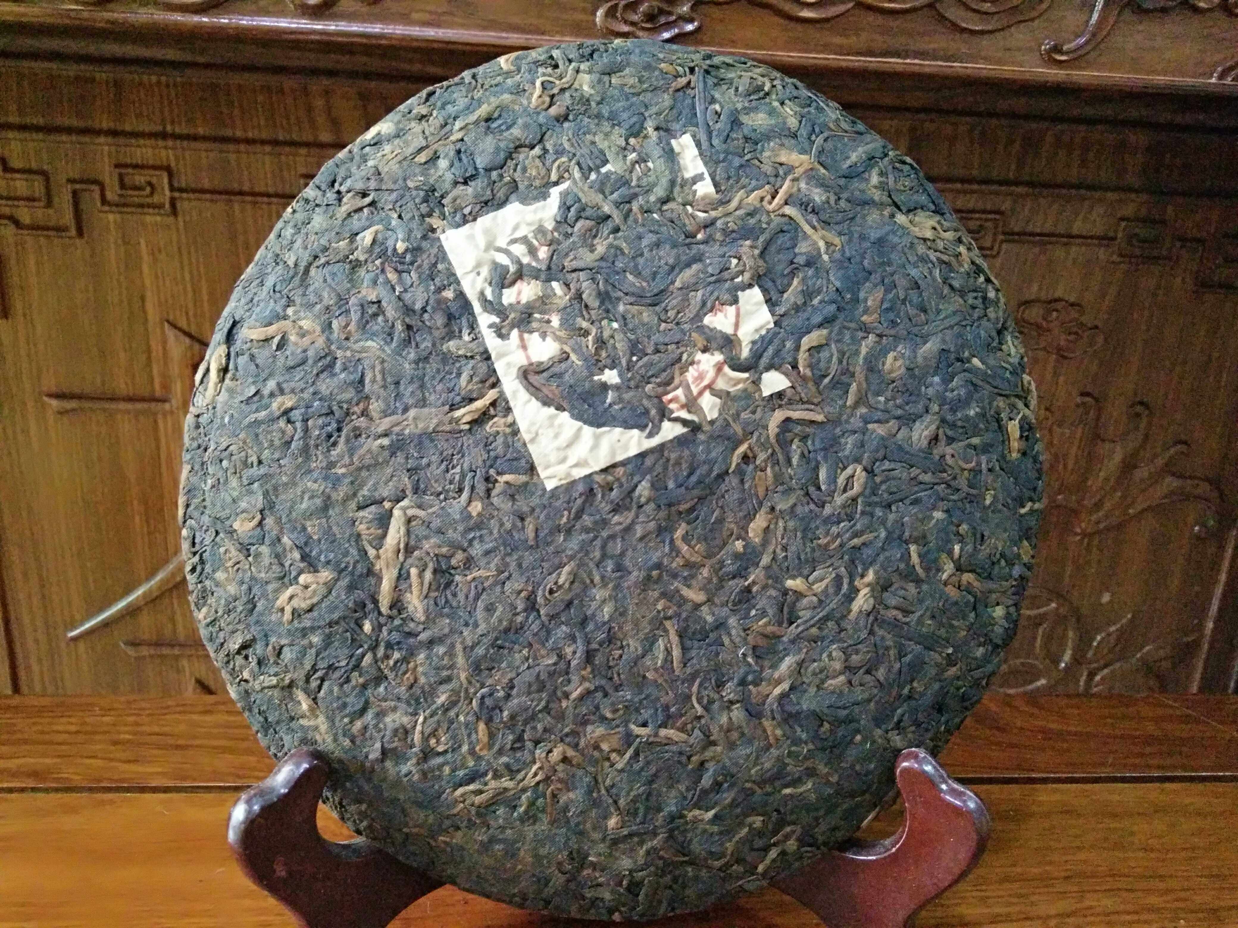 普洱09年特制357g七子云南熟茶特级布朗山乔木普洱