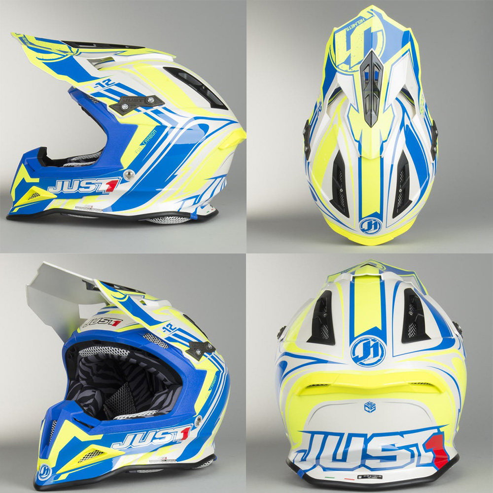 just1意大利越野骑行头盔碳纤维轻量赛车赛车场场地摩托车头盔