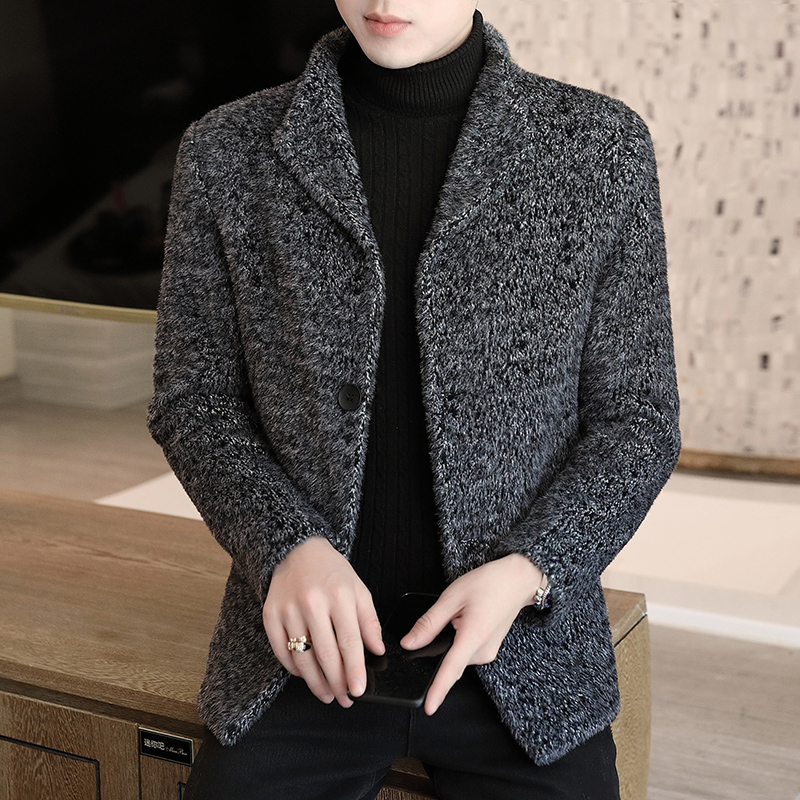 风衣男士短款2021新款秋冬季英伦韩版潮流帅气毛呢子大衣夹克外套