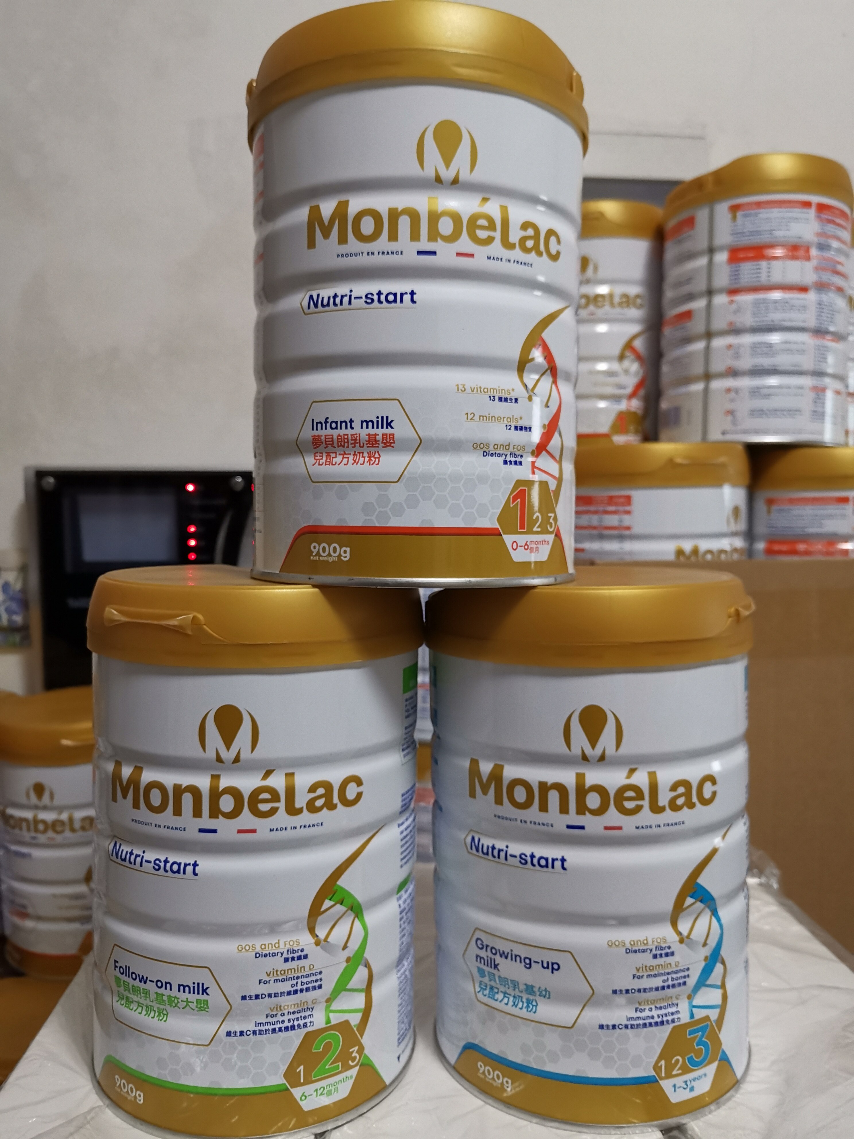 现货梦贝朗奶粉1段一段新日期23年11月法国进口正品monbelac