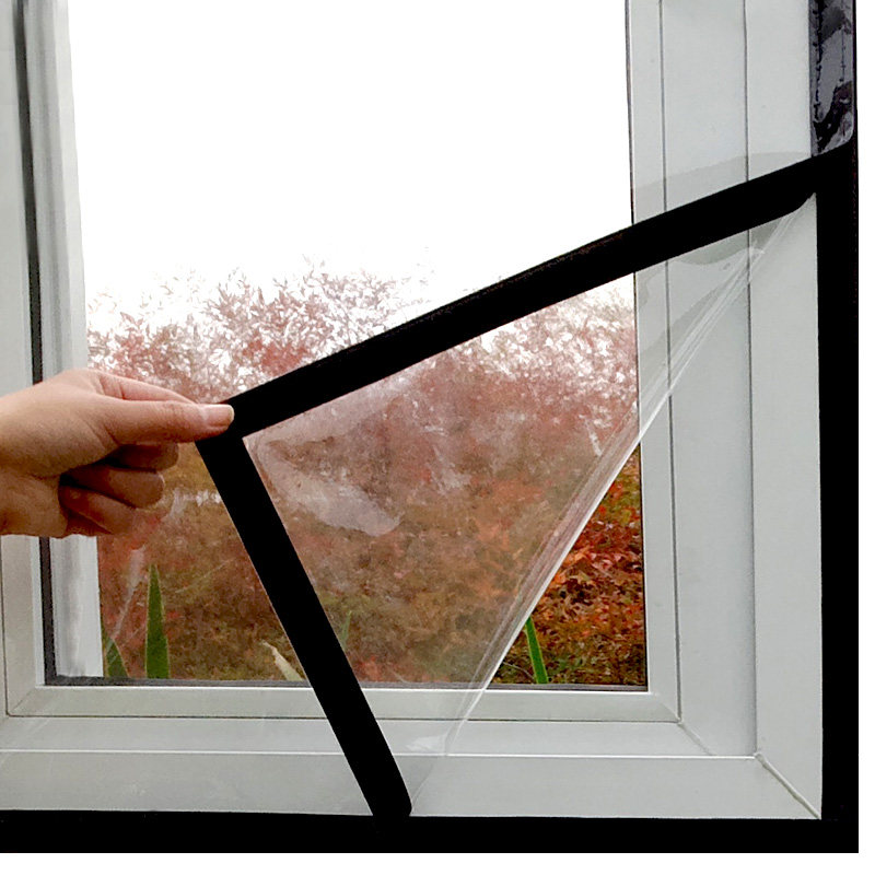 保暖窗户密封条挡风神器防风膜封加厚透明塑料布密封条