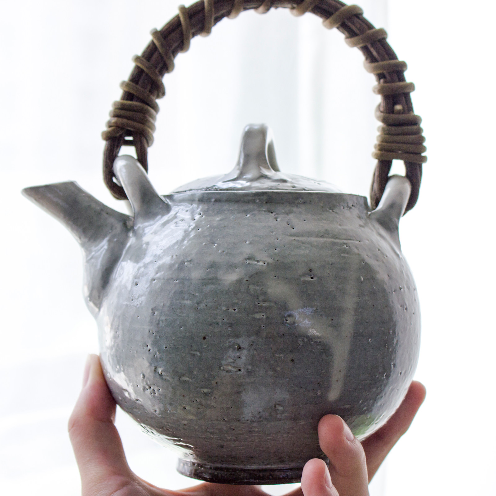 日本原装进口长谷园伊贺烧土瓶泡茶茶壶一体滤网陶壶茶壶