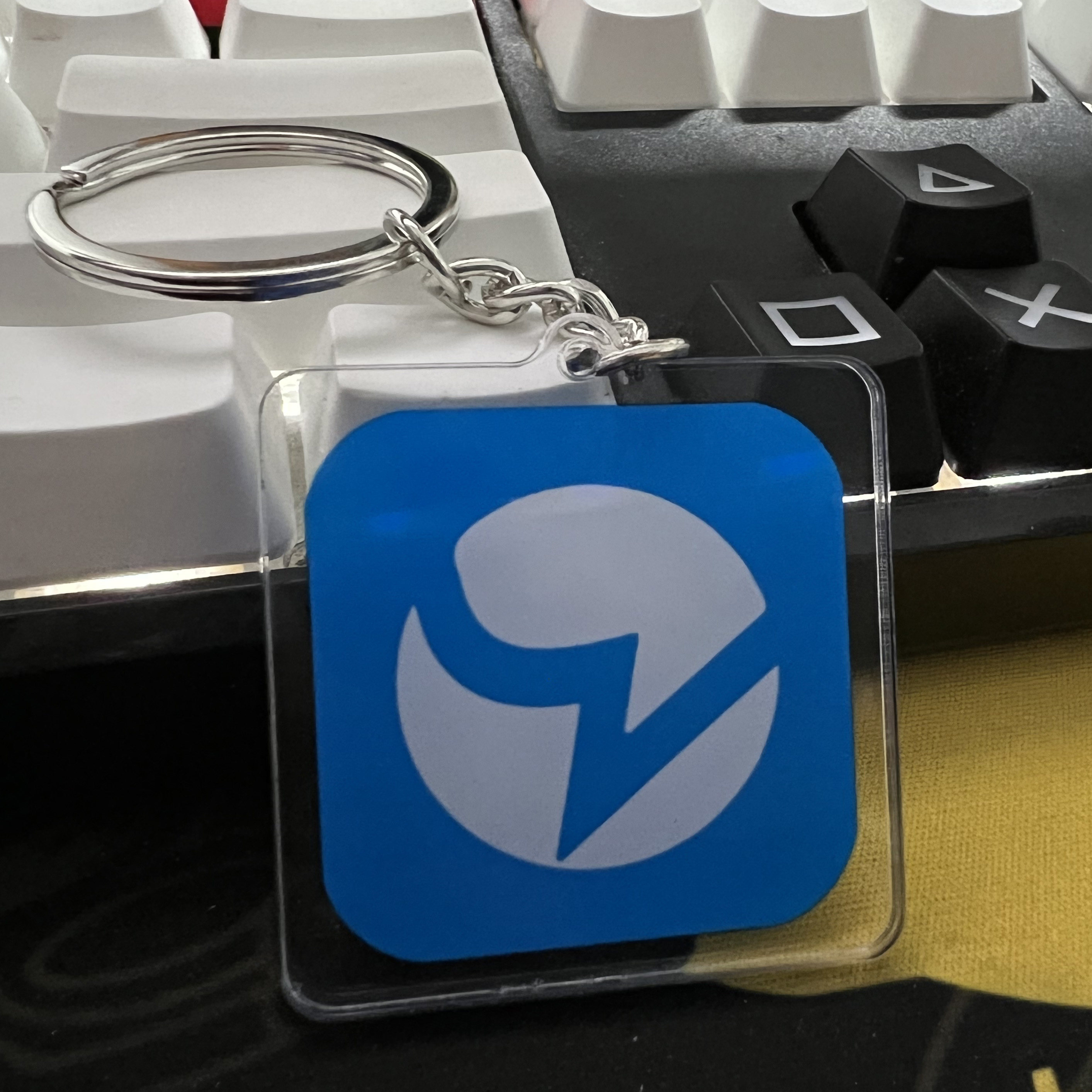 热拉钥匙扣抖音同款彩虹relablueddiy吊坠包包钥匙扣