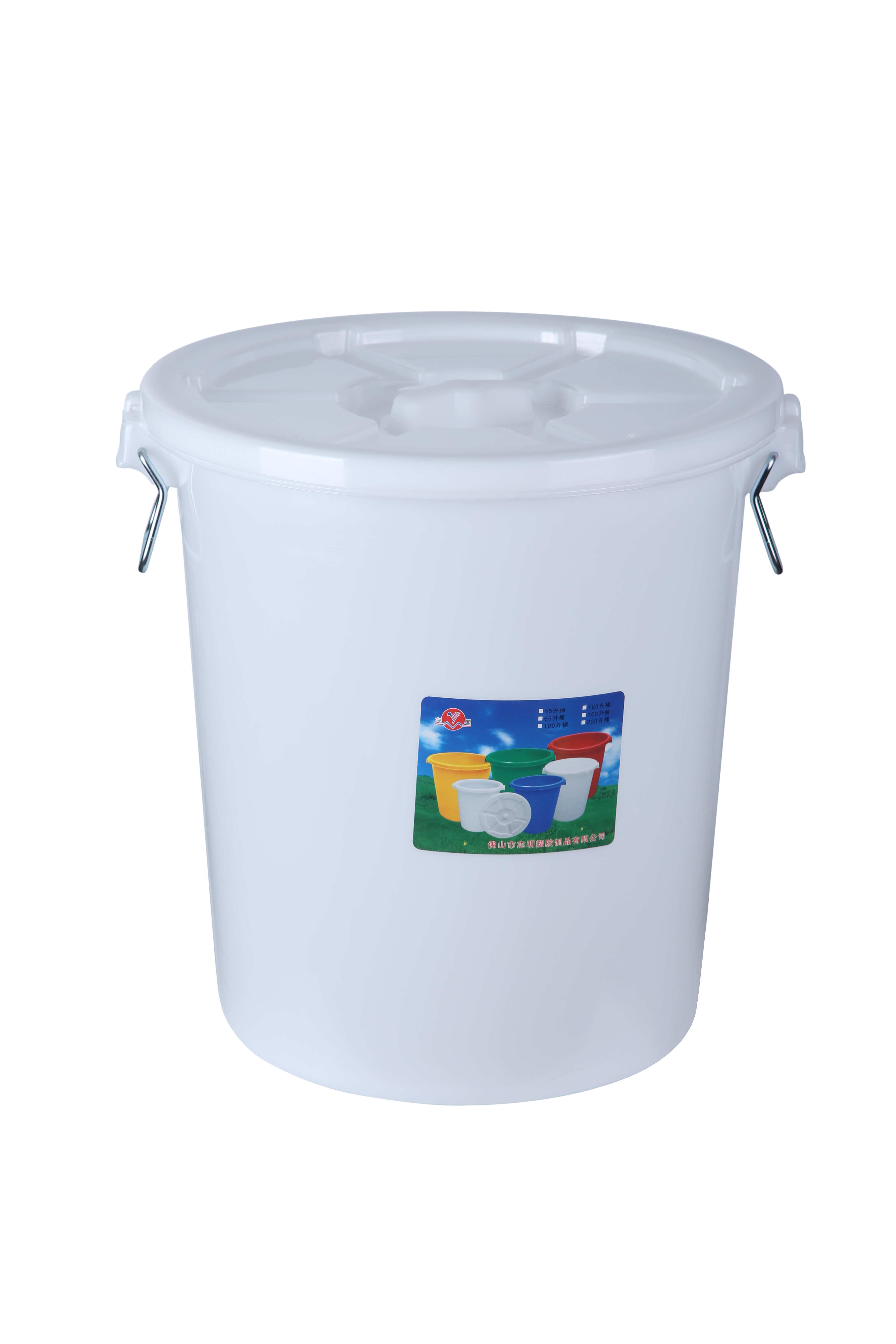 塑料加厚储水水桶带盖圆桶120l食品品级发酵水桶