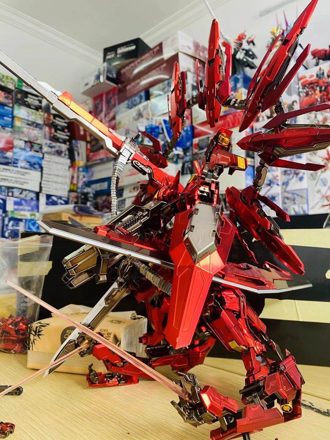 电镀正义女神异星大班8816mb红色高达高达模型专区