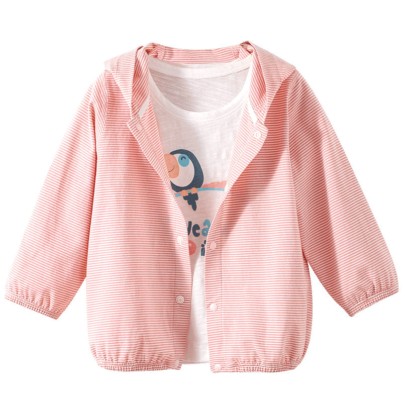 棉店宝宝防晒衣夏季薄款纯棉空调服外套儿童防晒衣服婴儿防晒衣