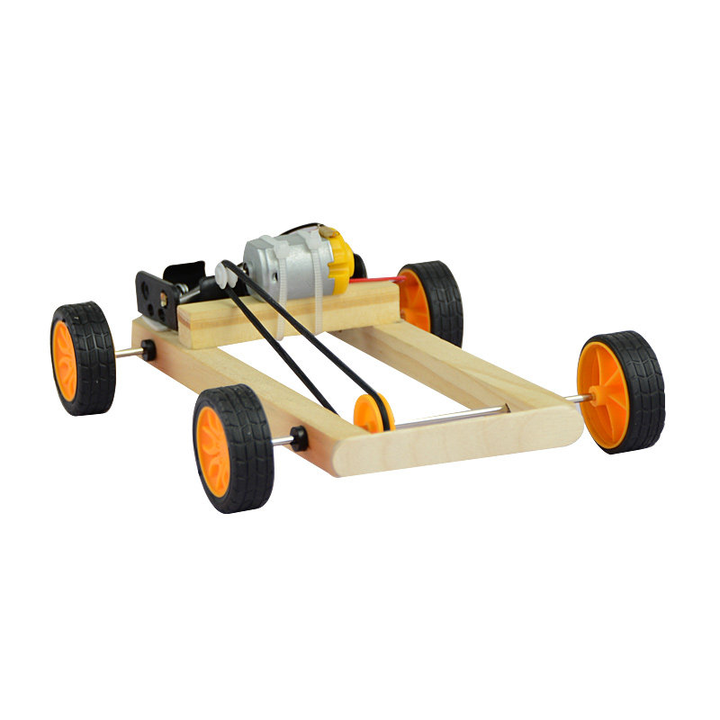 手工制作科技小发明小制作自己动手diy电动马达车玩具组装材料包