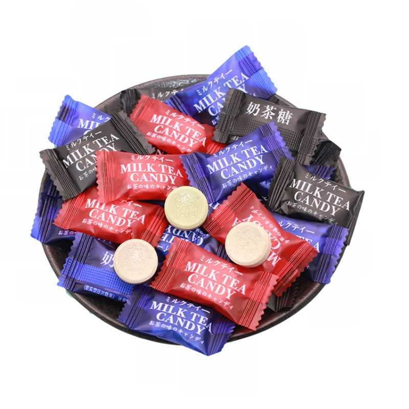 奶茶网红糖果冲泡浓缩吃奶片糖红茶绿茶乌龙茶糖果