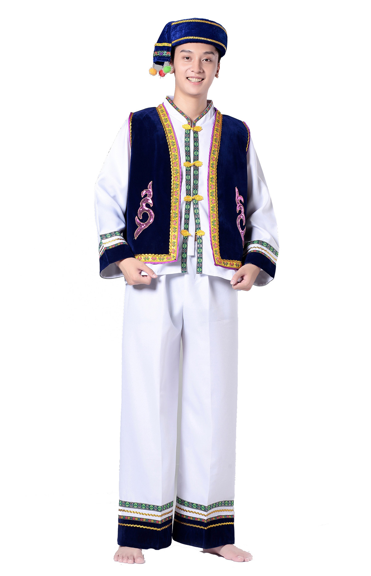 大理昆明发货云南白族男士生活舞蹈服装阿鹏其他民族服装