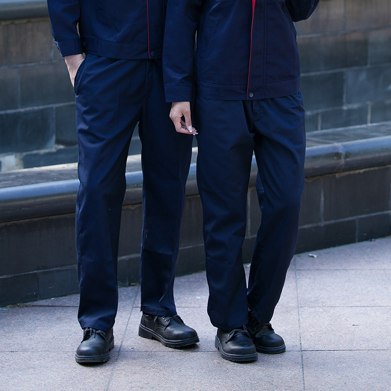 春秋季工作服裤子男耐磨宽松工人工地汽修机修工厂车间劳保裤薄款