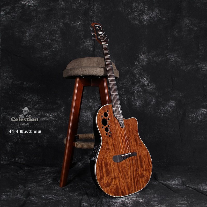 新手初学入门练习黄家驹41寸单板民谣吉他1869龟背电箱民谣木吉他