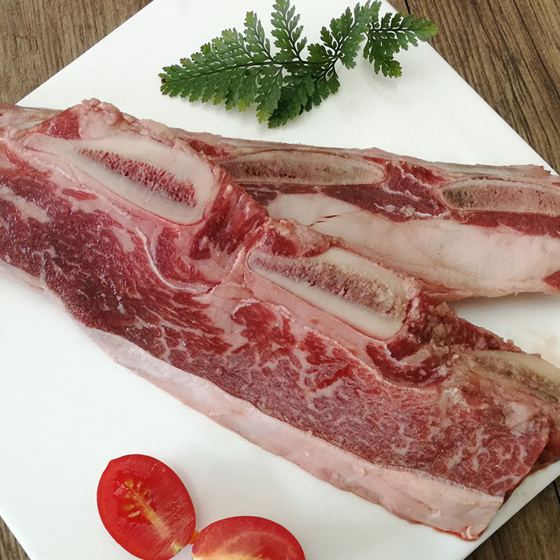 原切牛仔骨250克 原切雪花牛排带骨新鲜牛小排牛肉牛扒冷冻半成品