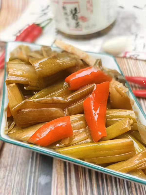 芋苗广西酸辣开胃小菜下饭饭菜夏天芋檬横县酱菜