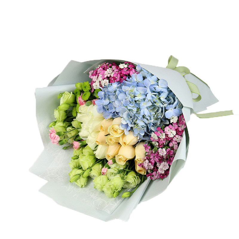 北京鲜花速递同城生日送花雏菊洋桔梗玫瑰创意混搭鲜花速递同城