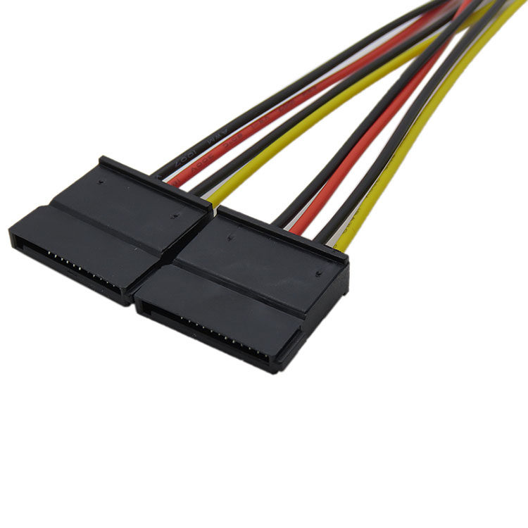 硬盘电源4psata电源线一分二线一拖sata连接线