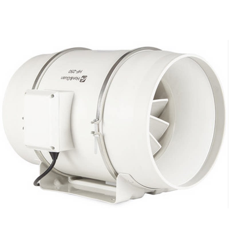 强力排气风机艾灸鸿冠正品hf250p管道10寸实验室换气扇