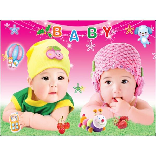 可爱漂亮龙凤女孩胎教宝宝海报画报宝宝海报