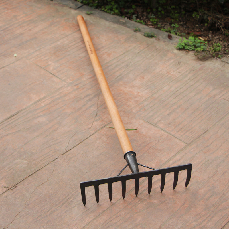 多功能刮板耙子钢扒粮食大棚平整菜畦清粪农具耙子