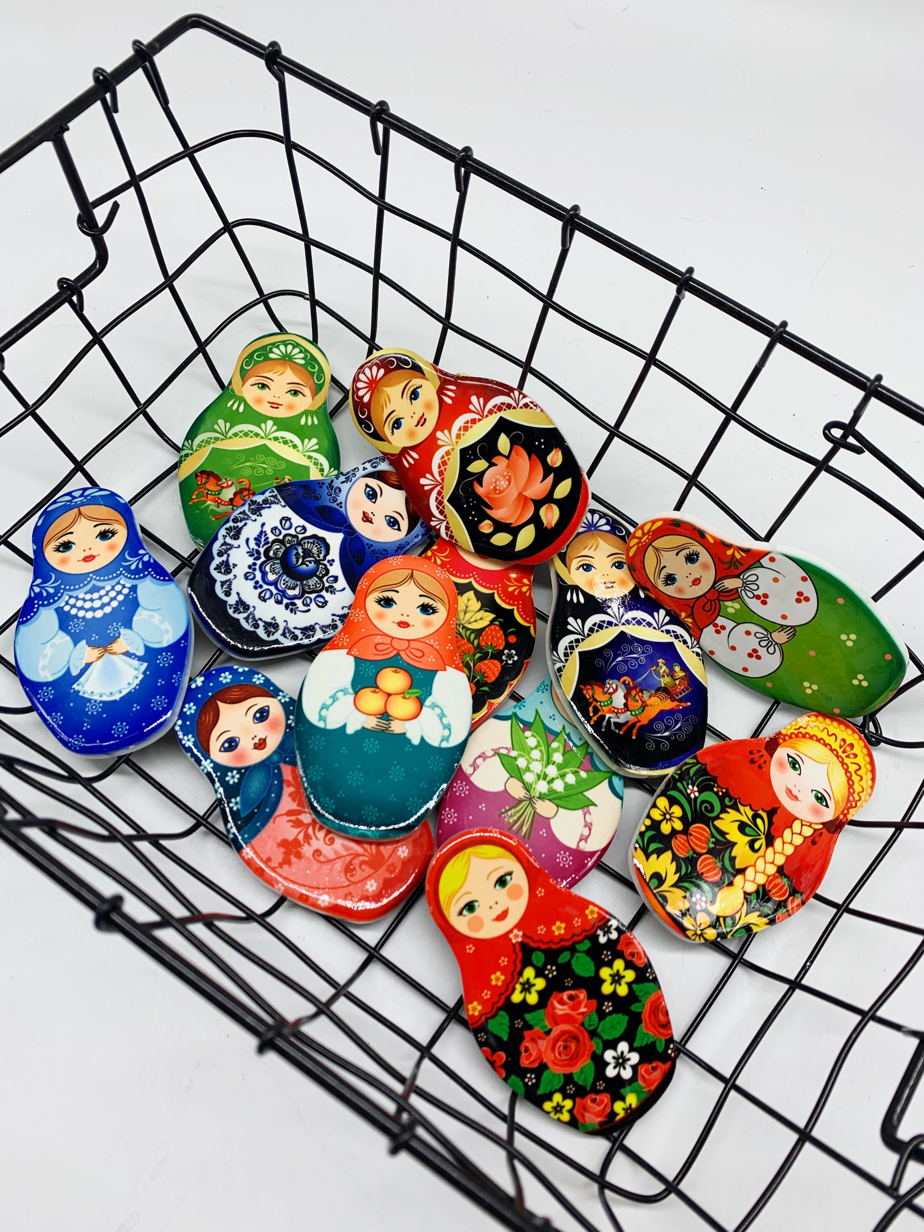 包邮俄罗斯套娃风格文化创意冰箱12个礼品娃娃文化创意冰箱贴