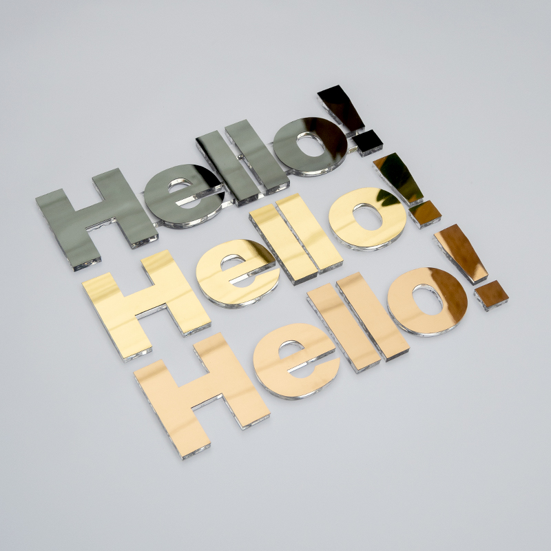 金属亚克力水晶不锈钢钛金立体镜面背景墙招牌logo广告牌