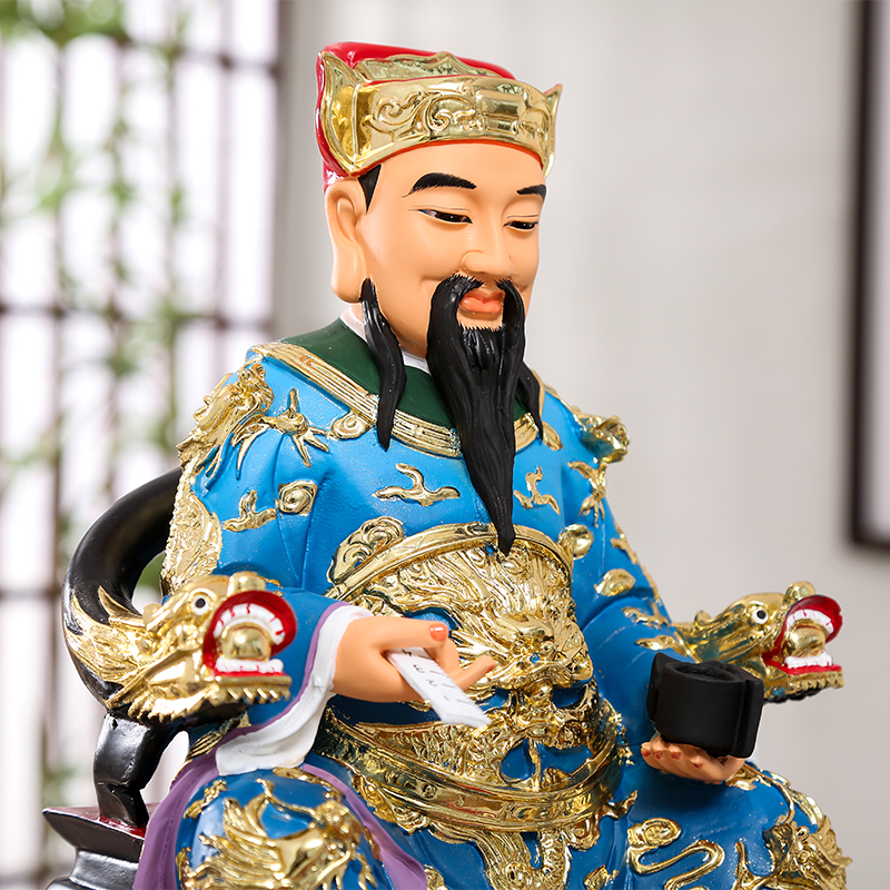 鲁班祖师16寸厘米神像师爷工匠树脂佛像风水摆件